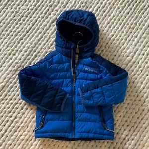Boys 4/5 Blue Columbia Winter Coat, Puffer with Hood